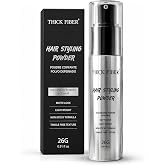 Thick Fiber Hair Styling Powder &ndash; Tangle-Free, Non-Sticky, No White Residue &ndash; Infused Clay-Based Powder for Volumizing &amp; Texturizing &ndash; Matte Finish for Women and Men &ndash; Medium Hold &ndash; 26g