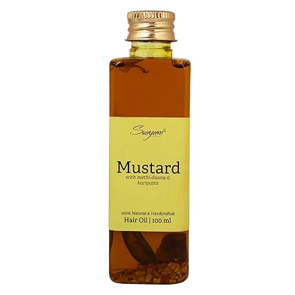 Mustard Hair Oil with Methidaana and Karipatta