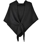 FeelfunFeather Shawl Wraps for Women Winter Knitted Triangle Cashmere Shawl Scarf Pashmina Cardigan Cape