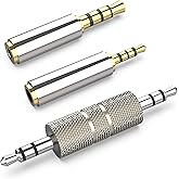 Adaptador de 0.098 in a 0.138 in, 0.138 in macho a 0.098 in hembra/0.098 in macho a 0.138 in hembra adaptador de audio estére