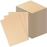 100 Pack 3.5x4.5 Inch Corrugated Cardboard Sheets Flat CardBoard Inserts | Card Board Paper Sheets, Cardboard Pieces, Cardboard Inserts for Mailers Backing, Gingerbread House, Craft, Packing, Shipping