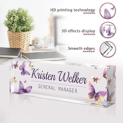 Custom Office Name Plate for Desk - Desk Name Plate