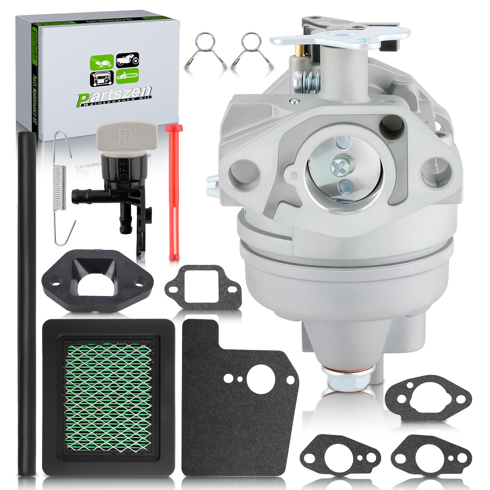 Photo 1 of partszen 16100-Z1A-802 Carburetor Kit for Honda GC190 GC190A GC190LA GC160 Pressure Washer Carb Replace 16100-Z1A-801 with Tune Up Parts Air Filter