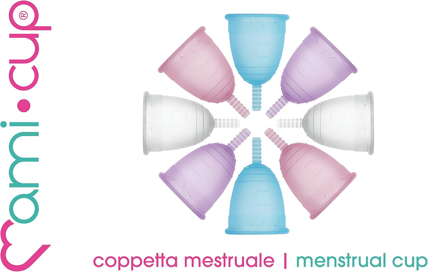 Kit Mamicup® Menstrual Cup M + L(Purple) Soft, Flexible, Reusable Medical-Grade Silicone- Most Comfortable Period Cup - Image 4