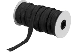 MECCANIXITY Piping Cord Trim 20 Yards 5/8 Inch Piping Tape for Sewing DIY Crafting Fabric Edge Trim Black