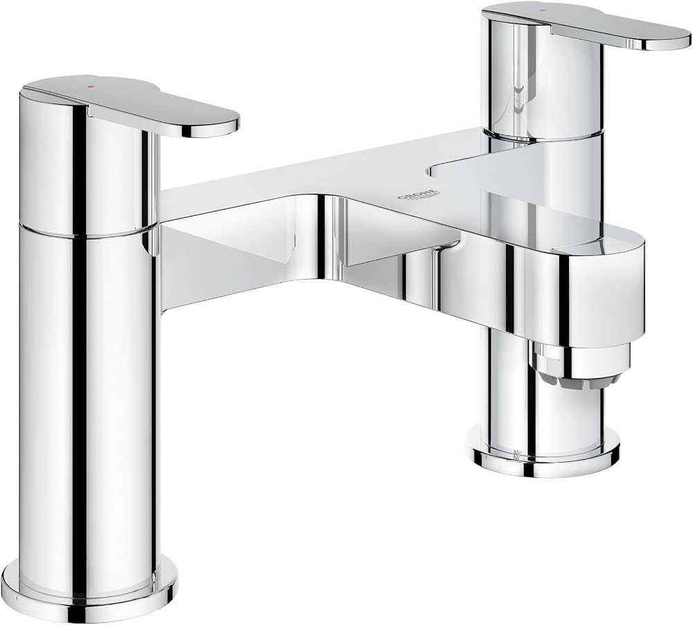 GROHE Get Twin Handle Bath Mixer Chrome Deck Mounted 2-Hole