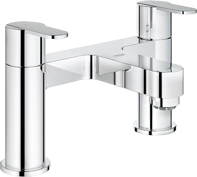 GROHE Get Twin Handle Bath Mixer Chrome Deck Mounted 2-Hole