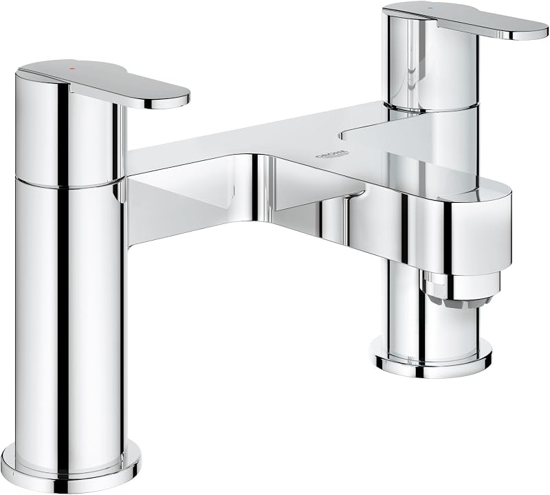 GROHE Get Twin Handle Bath Mixer Chrome Deck Mounted 2-Hole