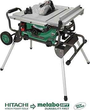 Metabo Hpt Table Saw 10 Blade 35 Rip Capacity Fold Roll