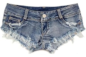 MUYDZ Women's Fashion Sexy Low Waist Denim Shorts Hot Pants Jeans