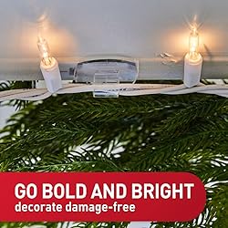 Command Outdoor Light Clips, 20 Clear Clips and 24