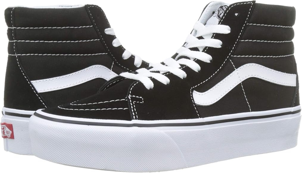 white trainers black back