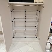 Organizer Armadio A 6 Cubi - Metallico E Plastica Bianco, 30x30x30 Cm Per Vestiti E Oggetti