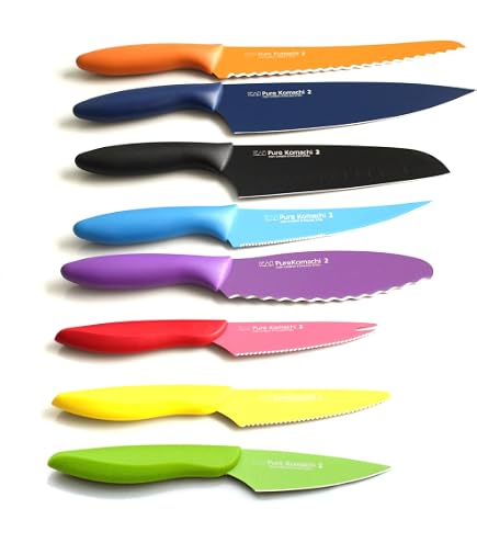 Amazon.com: Pure Komachi HD 4 Coated Carbon Stainless Steel Knives