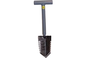 REKORI Lesche Mini Sampson 18" T-Handle Shovel with Double Serrated Blade!
