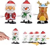 POPOYU 3Pack Christmas Wind Up Toys Funny Jumping Walking Clockwork Kids Party view 1