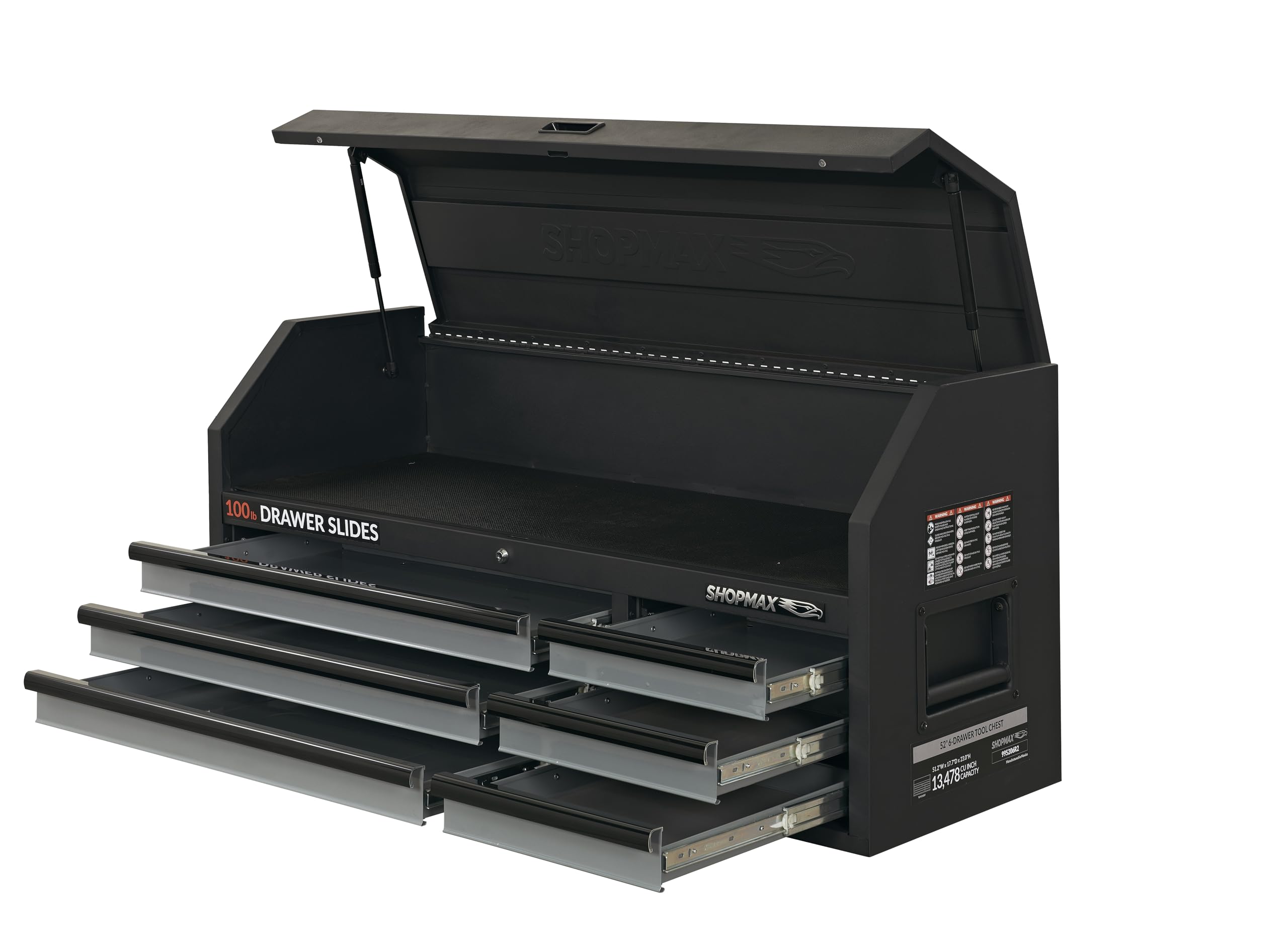 Photo 1 of 52 in. 6-Drawer Top Tool Chest