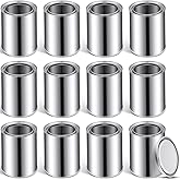 Foaincore 12 Pack Empty Paint Cans with Lids Bulk 1.9 Pint/Quart Tin Containers Metal Paint Storage Buckets for DIY Projects, Arts, Crafts, Workshop, Home Improvement, Garage Organization(Silver)