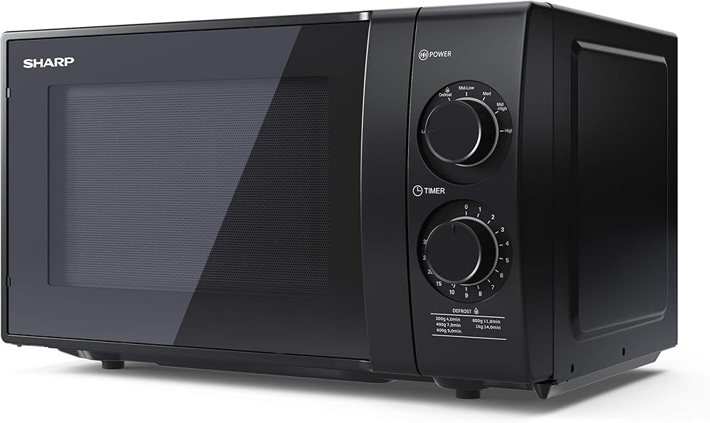 Sharp YC-GS01U-B Compact 20 Litre 700W Microwave with 6 Power Levels