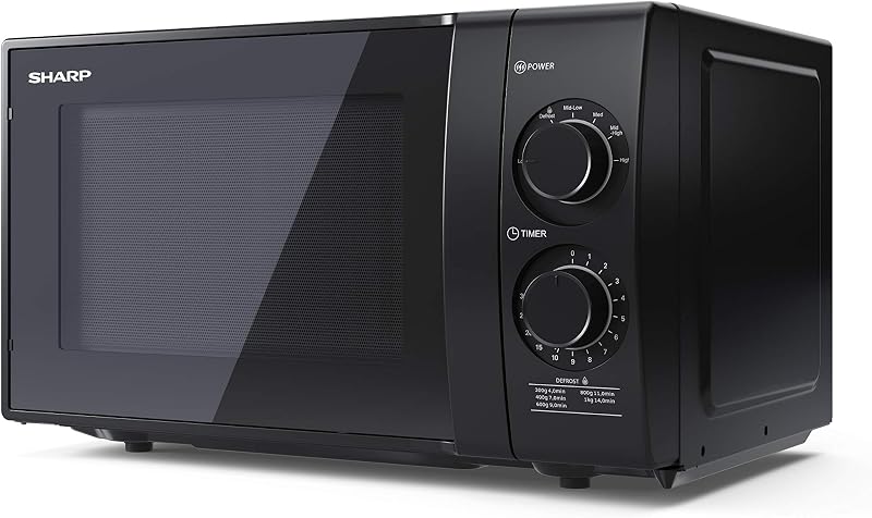 Sharp YC-GS01U-B Compact 20 Litre 700W Microwave with 6 Power Levels
