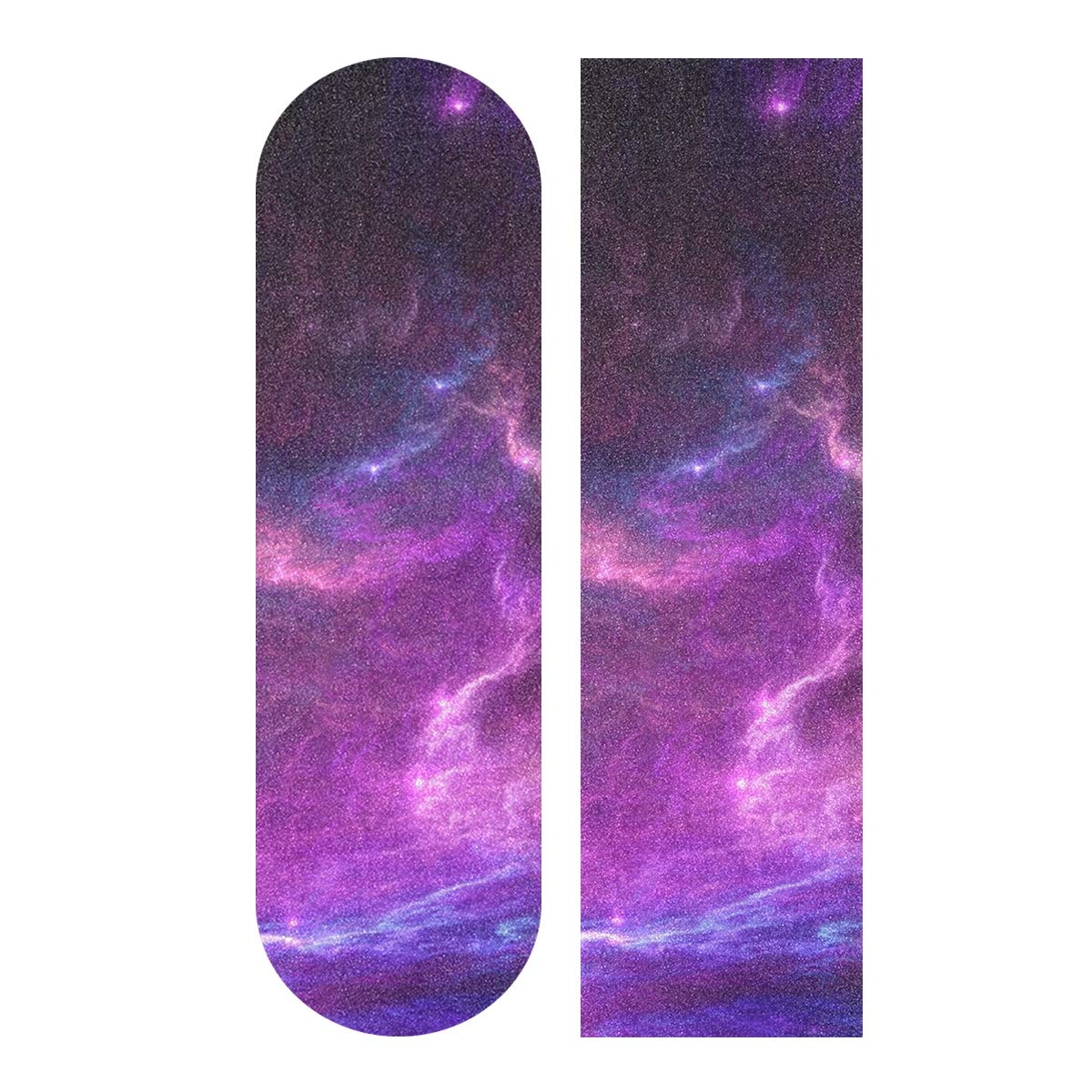 Mnsruu Purple Night Sky Skateboard Grip Tape Sheet Scooter Deck Sand Paper 9" x 33"