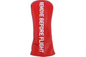 Golf Club Covers, Premium Leather Driver Headcover, Fairway Wood, 3 Wood, Hybrid, Fits Mallet Blade Putter Head Covers, Align