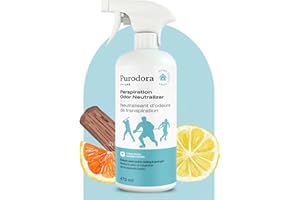 Purodora Lab Citrus Wood Scented Gym Bag & Athletic Shoe Deodorizer Spray – 473ml | Odor Eaters for Shoes, Boots, Helmets, Gl