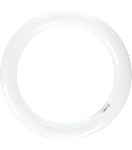 Satco S6503 4100K 32-Watt 4 Pin T9 Circline Lamp, Cool White