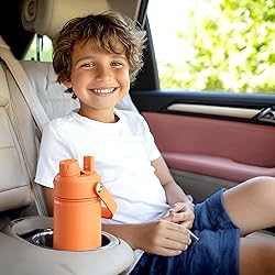 Kids Insualated Water Bottle with Straw - 12oz