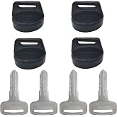 4010321 5433534 ATV Blank Key Polaris Key Replacement with Ignition Key Cover, 4pcs