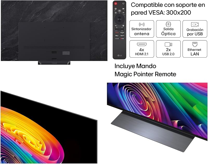 OLED77C64LA - Smart TV OLED EVO AI 77" 4K sem encandeamento 98,9%, 2026