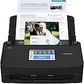 ScanSnap iX1600 Wireless or USB High-Speed Cloud Enabled Document, Photo & Receipt Scanner with Large Touchscreen and Auto Do
