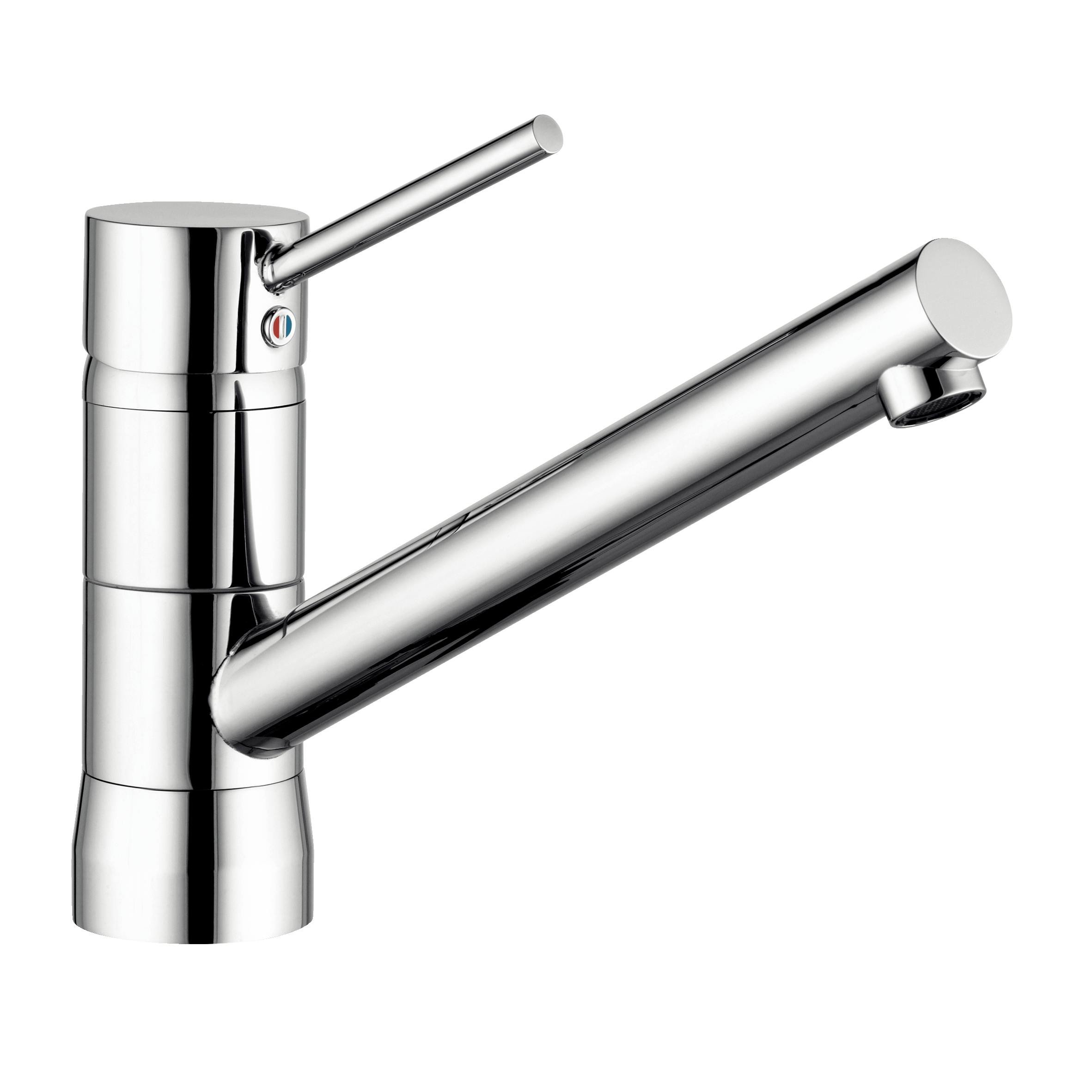 Kludi 33 938 05 75 Chrome Kitchen Sink Tap with Fixed Spout - Grey