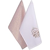 DII Christmas Tea Towels Decorative Kitchen Dish Towel Set, 18x28, Cheer, 2 Piece