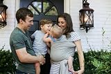 Boba Baby Wrap Carrier Original Sling for Newborns 7–35 lbs Serenity Light Grey view 9