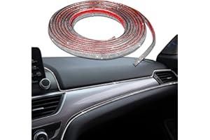 Jsorum 3M Bling Car Trim Self-Adhesive, DIY Car Trim Strips, DIY Door Dashboard Gap Trim Strip, DIY Rhinestone Car Interior Exterior Accessories for Women
