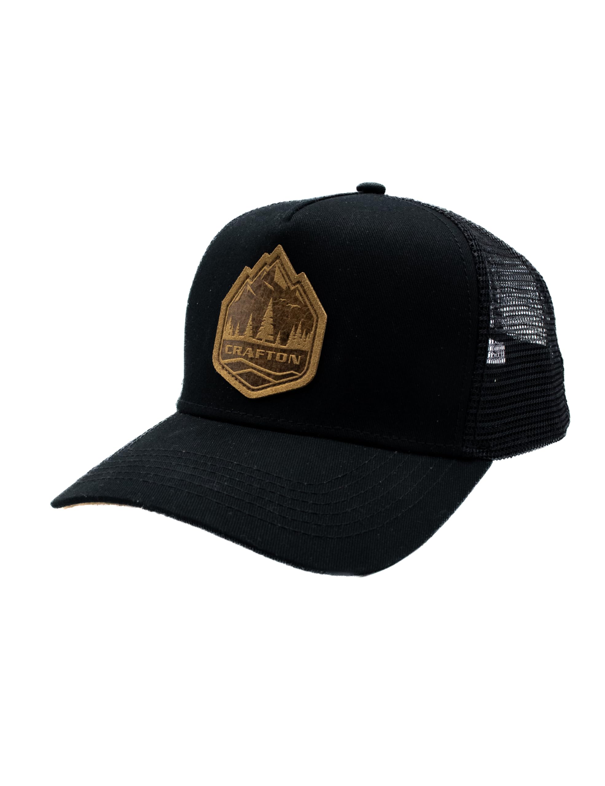 Crafton Big Mountain Mesh Trucker Cap - Baseball Cap - Unisex - atmungsaktiv - individuell verstellbar - für Damen und Herren Farbe: Black