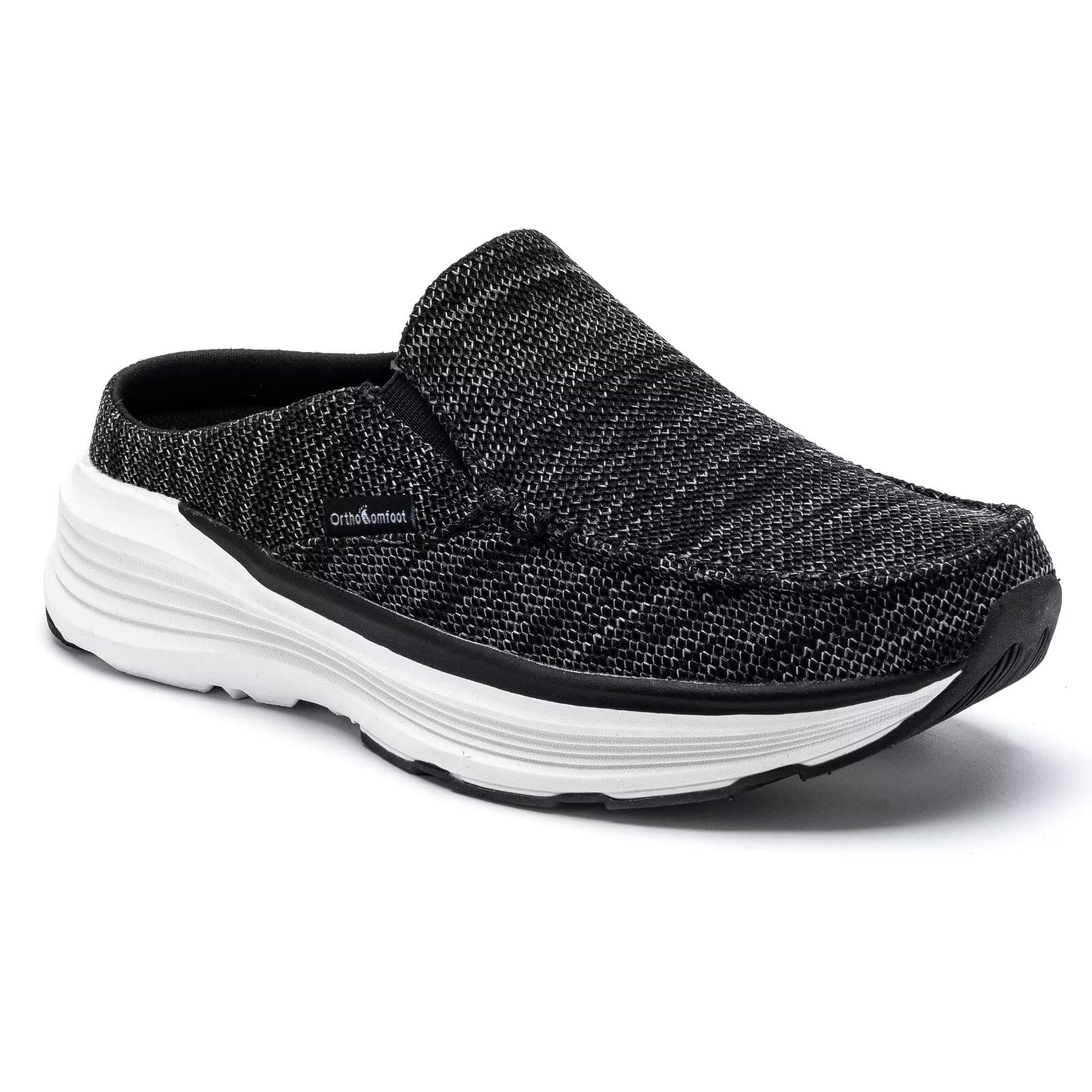 Photo 1 of *MINOR DAMAGE - USED*
Women's Orthopedic Slip On Slippers Walking Shoes: Comfort Diabetic Foot Pain Relief Flat Feet Tennis Shoes, Skin Friendly Elastic Clogs Outdoor Gowalk Leisure Breathable Loafers Black Size 7