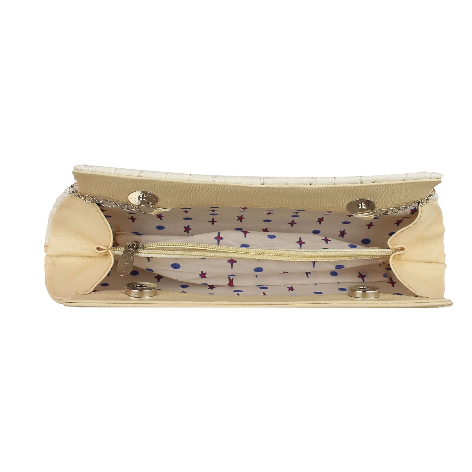 element cart artificial leather light beige clutch for woman/girls