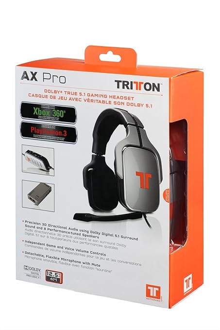 Tritton AX Pro Dolby 5.1 - Auriculares (Para PC, PS3, X360, Wii): Amazon.es: Videojuegos