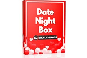 DATE NIGHT BRANDS Date Night Box: 52 Fun & Adventurous Scratch-Off Date Night Ideas for Couples - Card Game for Husband, Wife, Boyfriend, Girlfriend - Valentine's Day Gift for Him, Her, Birthday, Anniversary, Wedding