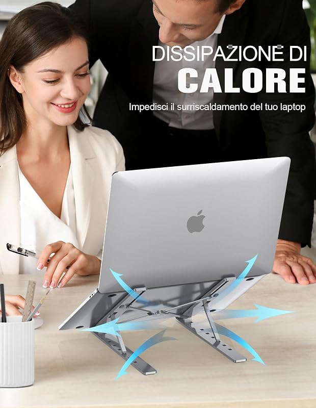 Supporto PC Portatile [5 Livelli Regolabili] Pieghevole Leggero