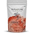 minature USDA Certified Organic Hibiscus Powder(SABDARIFFA)/100% Pure, Natural and Organic for Hair,Skin and Health/(227g/(1/2 lb)/8 Ounces) - resealable ziplock Pouch