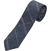 LHXzizizi Plaid Striped Cotton Ties for Men, Fashionable Men's Ties Mens Necktie for Wedding Party Lecture School Formal Prom