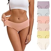 INNERSY Seamless Underwear for Women No Show Bikini Panties Invisible Breathable Hipster 6-Pack