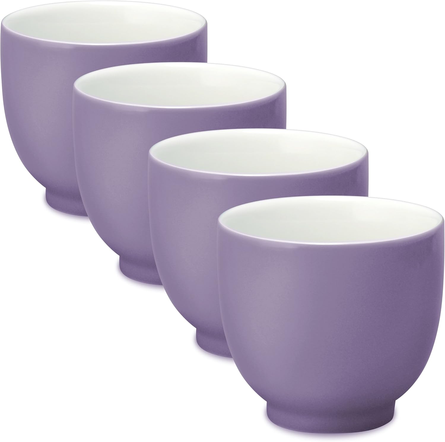 FORLIFE Q Tea Cup (Set of 4), 7 oz, Purple Teacups
