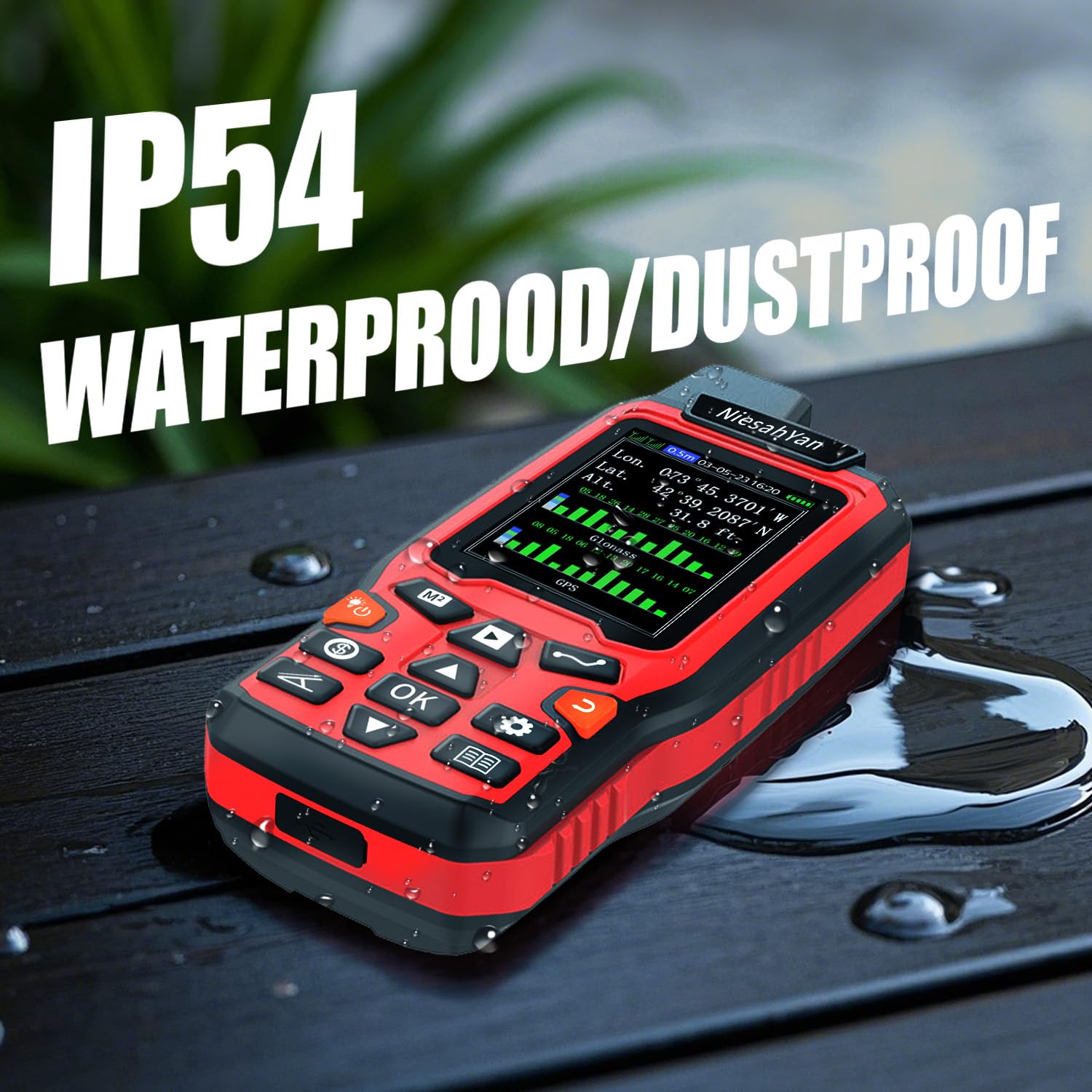 ZL180 Handheld GPS for Surveying, High Precision Rugged Land Surveying Equipment for Ranches, Garden, Farmland and Parking Area Distance Measuring