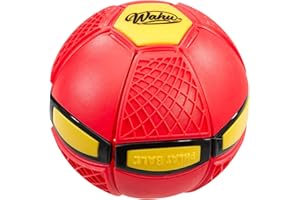 WAHU Phlat Ball Junior Red - Throw A Disc Catch A Ball - Time Delay Transformation Flying Toy