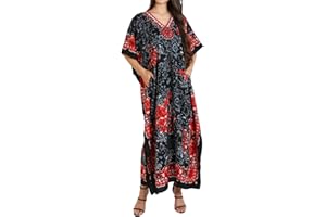 Miss Lavish London Women Kaftans Dresses, S-3XL, Regular to Plus Size