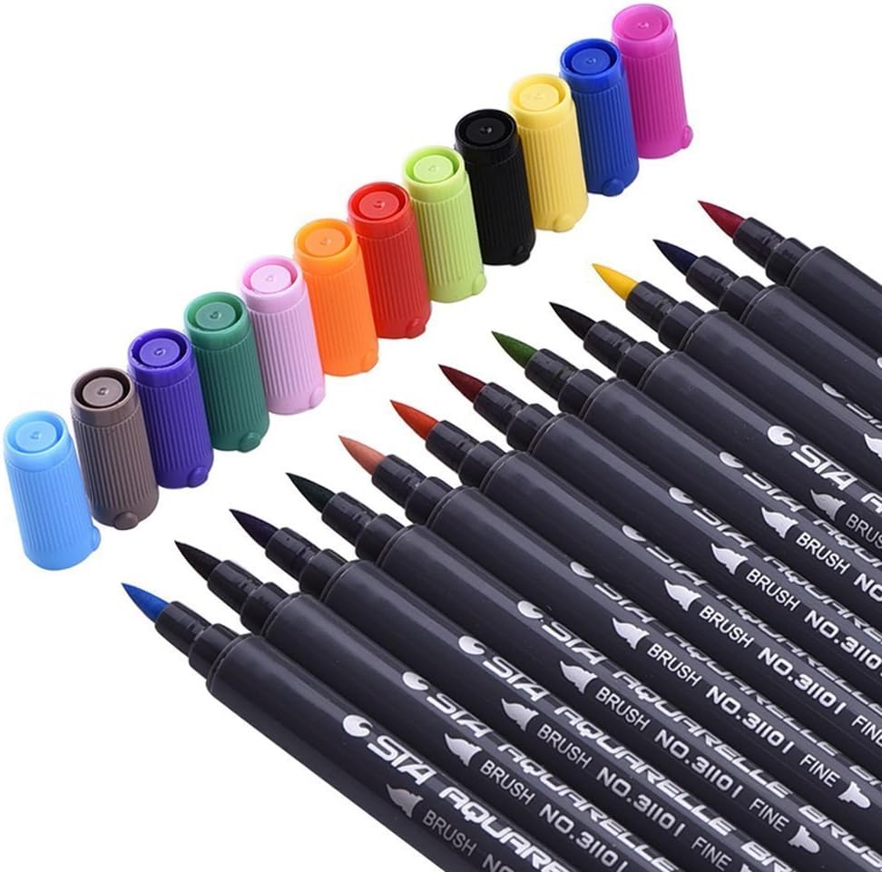 JOYRICE WaterBased Ink Color Marker pens,Permanent Color Pens With
